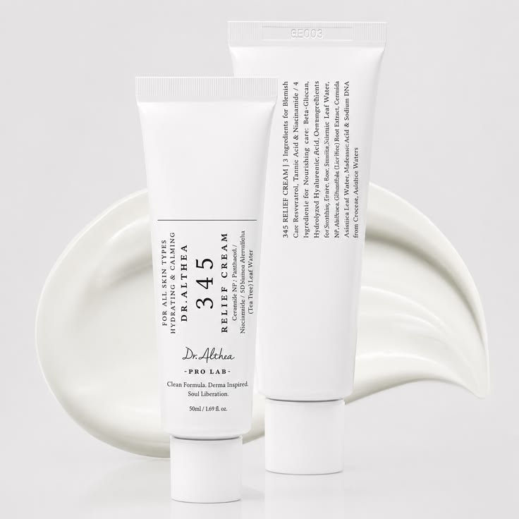 کرم ترمیم کننده دکتر آلتیا 345 Dr.Althea Relief Cream حجم 50 میلی لیتر | ترمیم سد دفاعی پوست و آبرسان