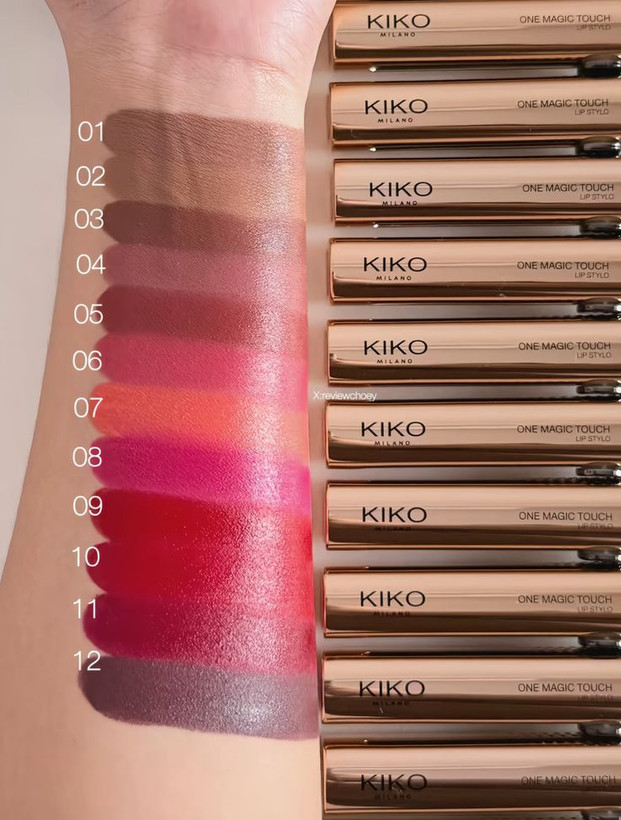 رژ لب جامد وان مجیک کیکو (KIKO One Magic Lipstick) | بافت مخملی، ماندگاری بالا و رنگدانه غنی
