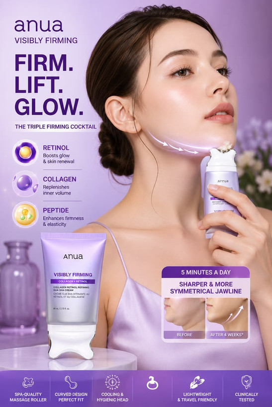 کرم گواشا آنوا ضد چروک و لیفتینگ حاوی رتینول و کلاژن | Anua Retinol Collagen Gua Sha Cream