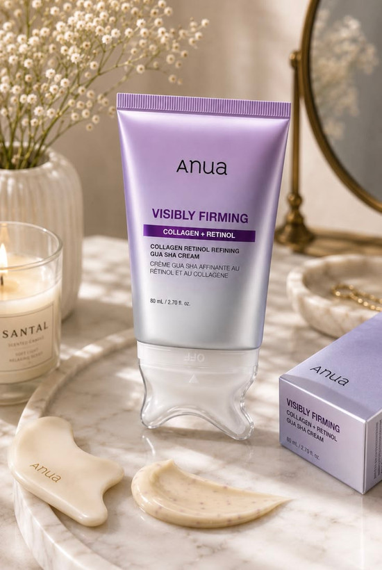 کرم گواشا آنوا ضد چروک و لیفتینگ حاوی رتینول و کلاژن | Anua Retinol Collagen Gua Sha Cream