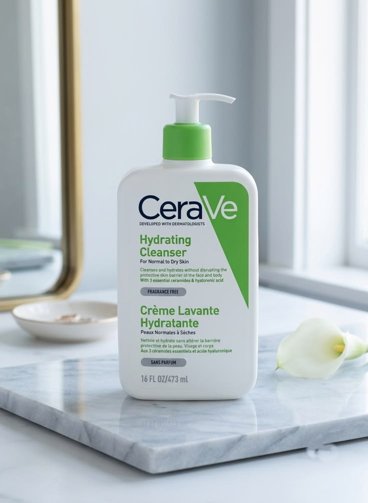 ژل شستشو و آبرسان پوست نرمال و خشک سراوی CeraVe Hydrating Cleanser | پاک کننده ملایم صورت و بدن