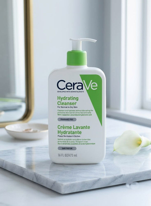 ژل شستشو و آبرسان پوست نرمال و خشک سراوی CeraVe Hydrating Cleanser | پاک کننده ملایم صورت و بدن