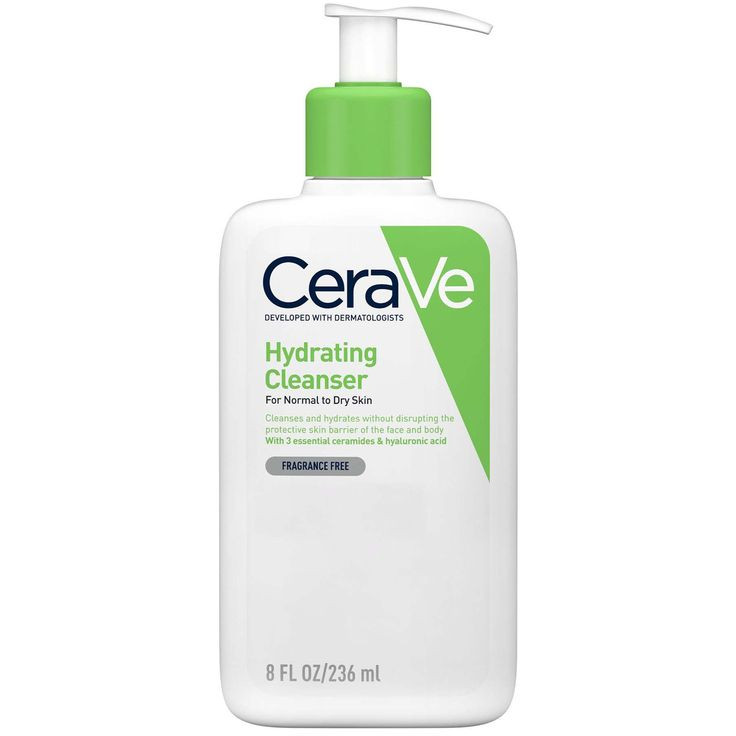 ژل شستشو و آبرسان پوست نرمال و خشک سراوی CeraVe Hydrating Cleanser | پاک کننده ملایم صورت و بدن