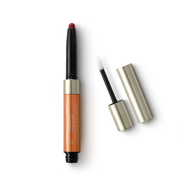 رژ لب مدادی دوکاره کیکو مدل Create Your Balance Pen Lipstick & 3D Lip Primer