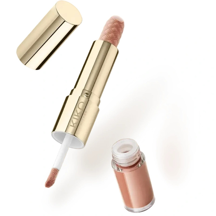 رژ لب و برق لب دوقلو کیکو میلانو مدل Holiday Première رنگ 01 Enchanting Nude