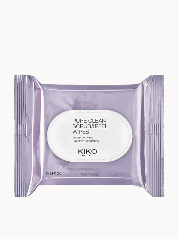 دستمال لایهبردار و پاکسازی صورت کیکو مدل Pure Clean Scrub & Peel Wipes