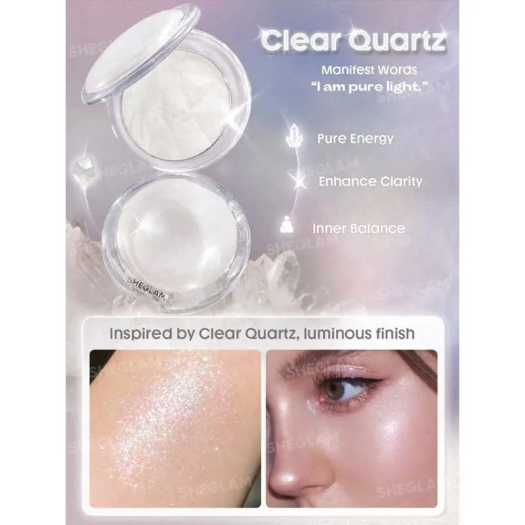 عنوان محصول فارسی: رژگونه و هایلایتر پودری شیگلم مدل High Vibration Blushlighter