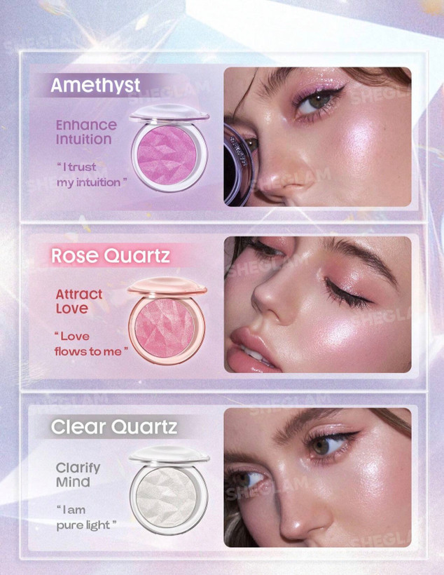 عنوان محصول فارسی: رژگونه و هایلایتر پودری شیگلم مدل High Vibration Blushlighter