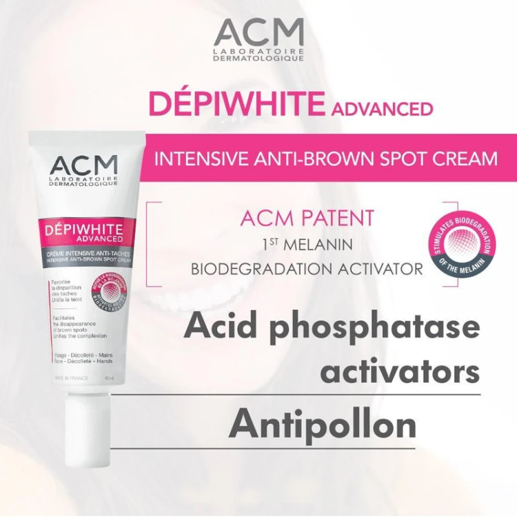 کرم ضد لک ای سی ام مدل DepiWhite Advanced حاوی ویتامین C