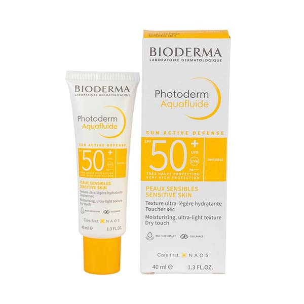 ضدآفتاب بایودرما مدل Photoderm Aquafluide Claire SPF50+ حجم ۴۰ میلیلیتر